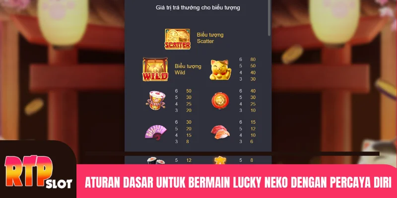 Aturan dasar untuk bermain Lucky Neko dengan percaya diri