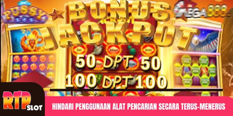 Hindari penggunaan alat pencarian secara terus-menerus